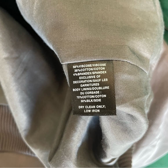 Lafayette 148 New York Rock Gray Kiki Satin Viscose Bomber Jacket NWT Size M - Picture 10 of 11